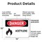 Signmission Acetylene Danger Sign, Plastic, 14in W x 10in L, 2PK OS-2PACK-DS-P-1014-L-1988 - alternate 4